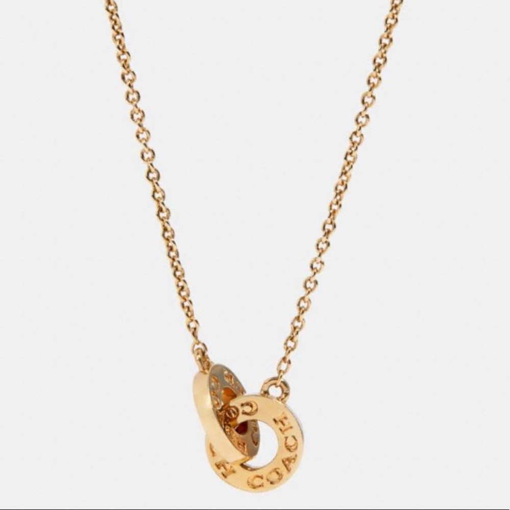 🆕 COACH Interlocking Open Circle Necklace Bracelet - Picture 4 of 5